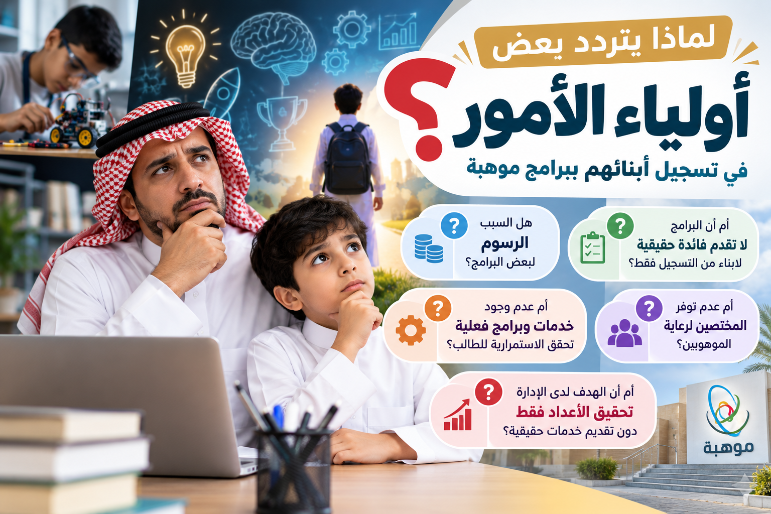 لماذا يتردد بعض أولياء الأمور في تسجيل أبنائهم ببرامج موهبة؟ من الاكتشاف إلى الرعاية... أين الأثر؟