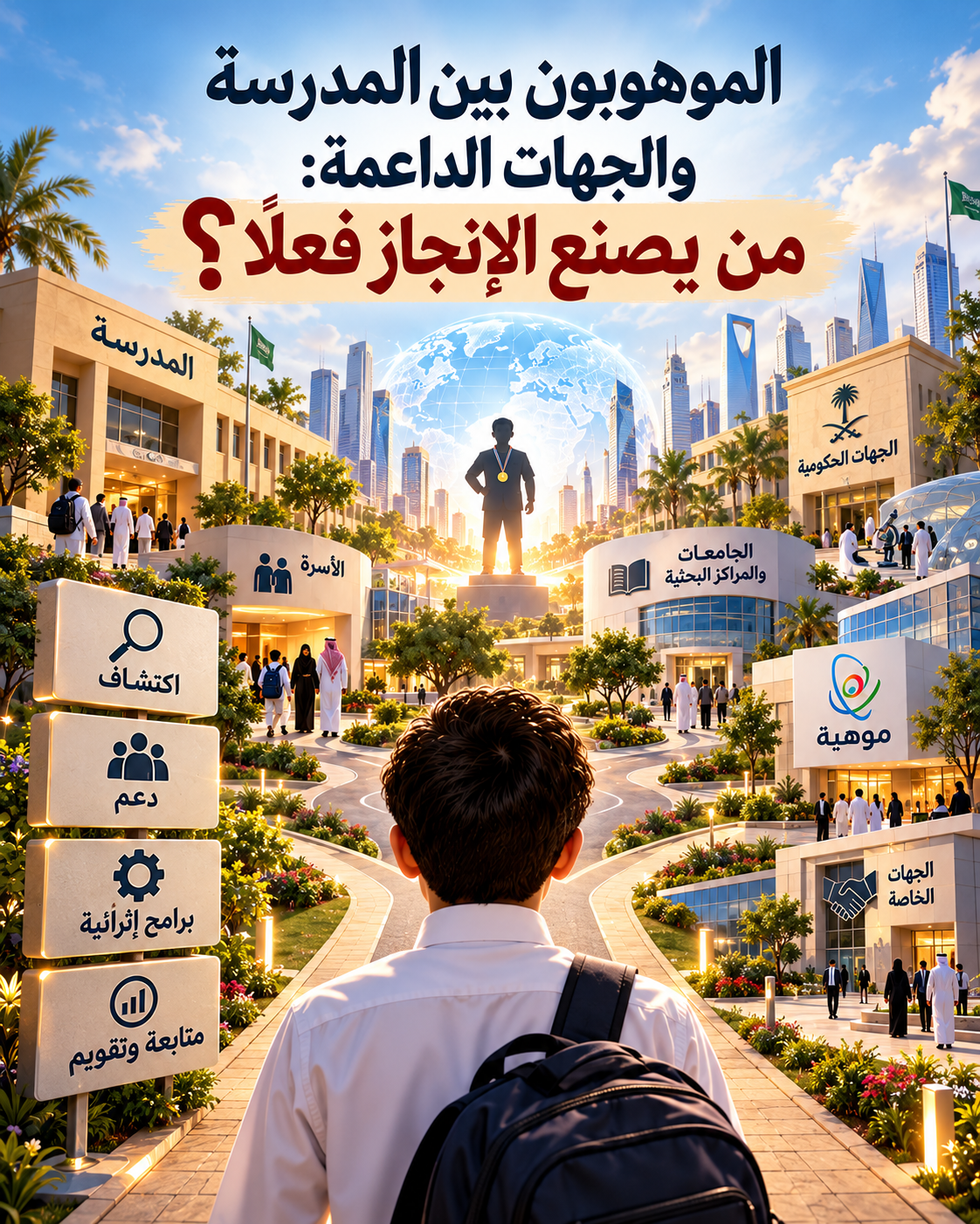 الموهوبون بين المدرسة والجهات الداعمة: من يصنع الإنجاز فعلًا؟